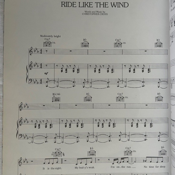 Vintage Christopher Cross Sheet Music Book Piano Guitar Vocal Rare 55 Pgs. - Picture 10 of 11